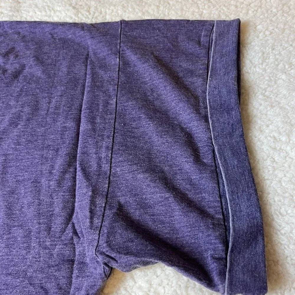 Glitzy Girlz Lifestyle Dark Plum Purple V Neck Basic T Shirt Size 6X NEW NWT‎